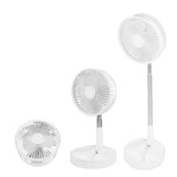 NNEDSZ Folding Telescopic 4.5W Portable Height/Tilt Adjustable Rechargeable Cordless Fan