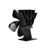 NNEDSZ Heat-powered 5 Blades Fireplace Fan