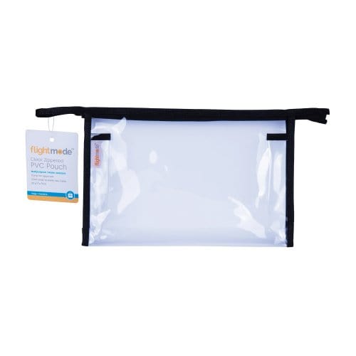 NNEDSZ Waterproof PVC Clear Zippered Carry Pouch