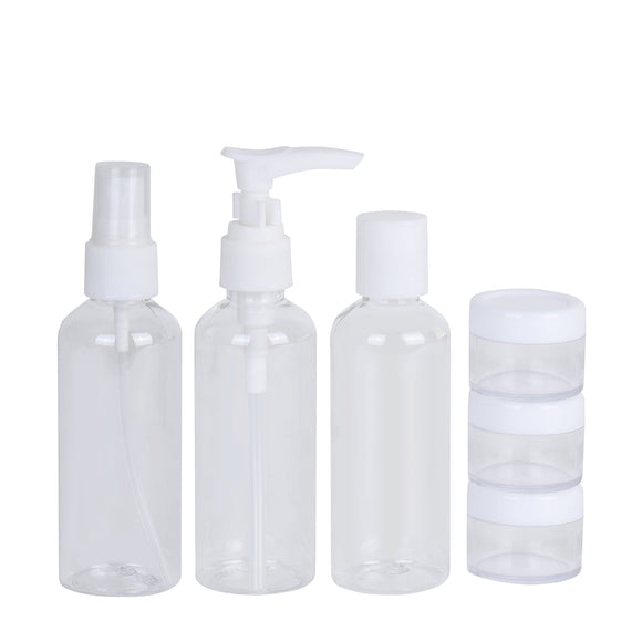 NNEDSZ 6 Pcs Travel Bottle Set with PVC Storage Bag