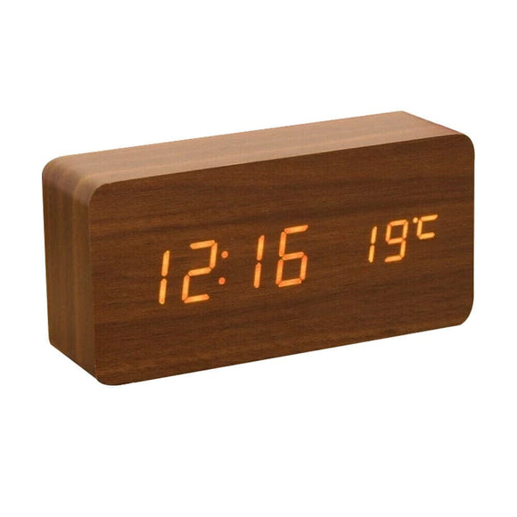 NNEDSZ Sound Control Digital Alarm Clock & Thermometer