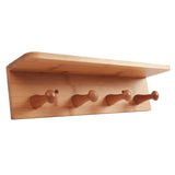 NNEDSZ Bamboo Wall Hooks and Shelf
