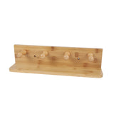 NNEDSZ Bamboo Wall Hooks and Shelf