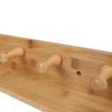 NNEDSZ Bamboo Wall Hooks and Shelf