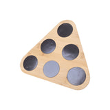 NNEDSZ Magnetic Triangular Bamboo Spice Rack & Jars For Kitchen Storage