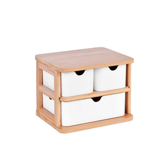 NNEDSZ Bamboo Fibre Storage Drawer Set