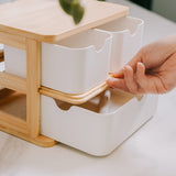 NNEDSZ Bamboo Fibre Storage Drawer Set