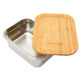 NNEDSZ Clevinger Stainless Steel Bamboo Medium Lunch Box 800ml