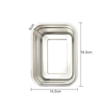 NNEDSZ Clevinger Stainless Steel Bamboo Large Lunch Box 1200ml