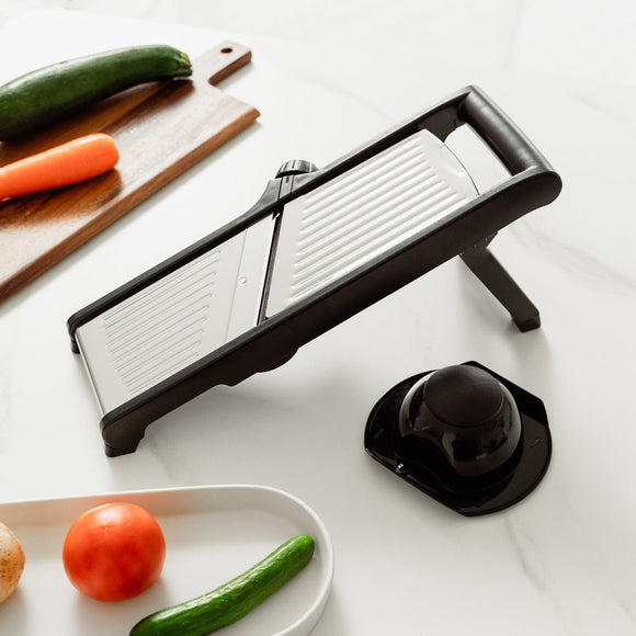 NNEDSZ 3 In 1 Mandolin Slicer Stainless Steel Blade Bowl Fit