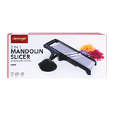 NNEDSZ 3 In 1 Mandolin Slicer Stainless Steel Blade Bowl Fit