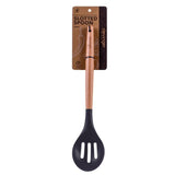 NNEDSZ 2pcs Beechwood & silicone slotted spoon charcoal