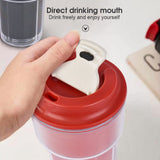 NNEDSZ 460ml Double wall insulated Coffee Cup Red
