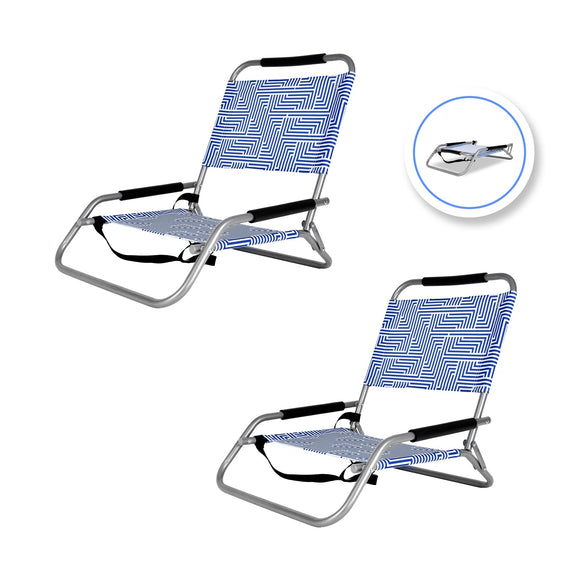 NNEDSZ 2pc Lazy Dayz Foldable Beach Chair - Makena
