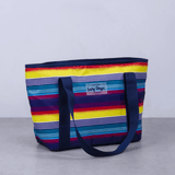 NNEDSZ 6L Food Safe Insulated Jumbo Cooler Tote - Rainbow
