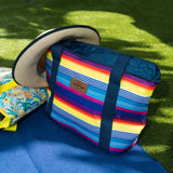 NNEDSZ 6L Food Safe Insulated Jumbo Cooler Tote - Rainbow