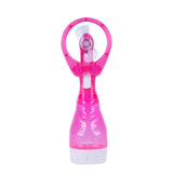 NNEDSZ Handhold Battery Powered Personal Water Spray Fan-Blue/Pink - Blue