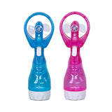 NNEDSZ Handhold Battery Powered Personal Water Spray Fan-Blue/Pink - Pink