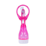 NNEDSZ Handhold Battery Powered Personal Water Spray Fan-Blue/Pink - Pink