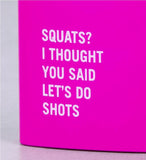 NNEDSZ 175ml Stainless Steel Hip Flask w Funny Quotes-Pink