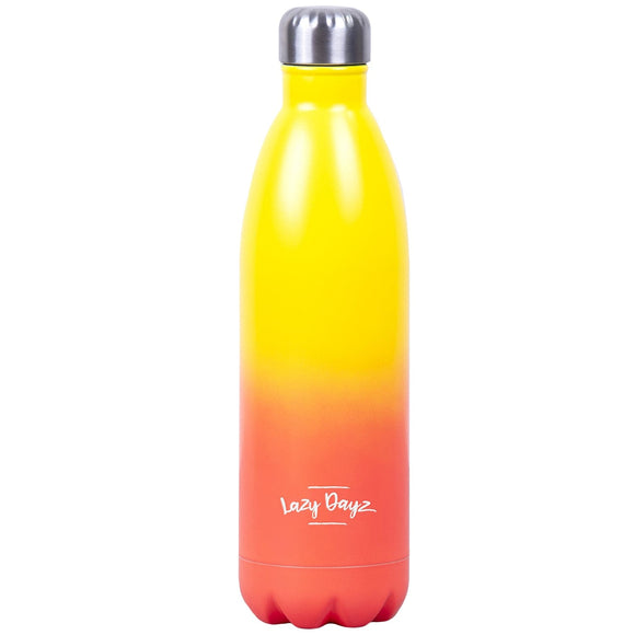 NNEDSZ Lazy Dayz Jumbo Drink Bottle 1L - Yellow Peach Ombre