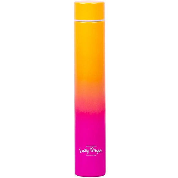 NNEDSZ Lazy Dayz Slimline Drink Bottle 300ml - Orange Pink Ombre