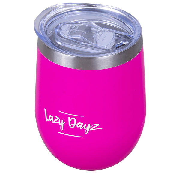 NNEDSZ Lazy Dayz Stemless Wine Cup 350ml - Pink