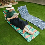 NNEDSZ Lazy Dayz Fold Up Beach Lounger - Mossman