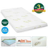 NNEDSZ 4cm Memory Foam Mattress Topper with Bamboo Cover - Double