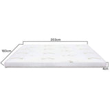 NNEDSZ 4cm Memory Foam Mattress Topper with Bamboo Cover - King
