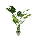 NNEDSZ 120cm Faux Artificial Home Decor Potted Monstera Plant