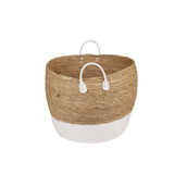 NNEDSZ 4 Piece Cotton Rope Stripe Carry Handles Storage Baskets Set