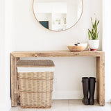 NNEDSZ 6 Piece Wicker Storage Baskets With Liner Set