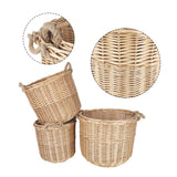 NNEDSZ 3 Piece Wicker Storage Basket with Handles set