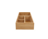 NNEDSZ Bamboo Storage Box with 4 Slots