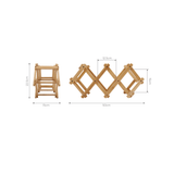NNEDSZ Bamboo Foldable Wine Bottle Holder
