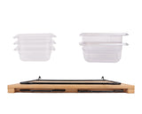 NNEDSZ Extensible Bamboo Cutting Board Set