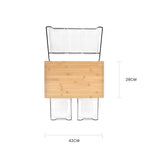 NNEDSZ Extensible Bamboo Cutting Board Set