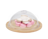 NNEDSZ BAMBOO MINI ROUND CHEESE TRAY