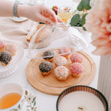 NNEDSZ BAMBOO MINI ROUND CHEESE TRAY
