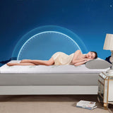NNEDSZ 6cm Memory Foam Mattress Topper with Bamboo Cover - King