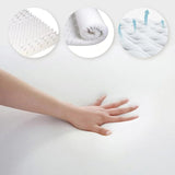 NNEDSZ 8cm Memory Foam Mattress Topper with Bamboo Cover - Double