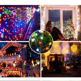 NNEDSZ 200 Solar LED Icicle Fairy Lights 8 Function Memory Hold Christmas Decoration Multicolor