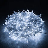 NNEDSZ 500 Solar Icicle LED Fairy Lights 8 Function Memory Hold Christmas Decoration Cool White