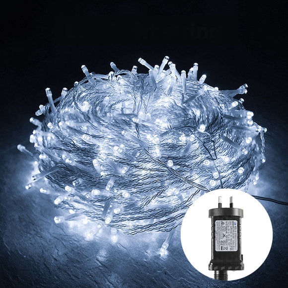 NNEDSZ 200 Low Voltage LED Fairy Lights 8 Function Memory Hold Christmas Decoration Cool White