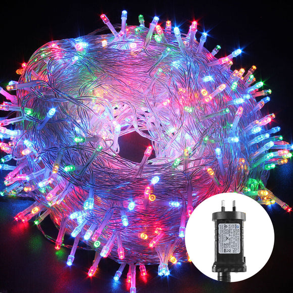 NNEDSZ 200 Low Voltage LED Fairy Lights 8 Function Memory Hold Christmas Decoration Multicolor