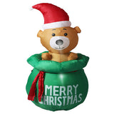 NNEDSZ Inflatable Christmas Decor Bear In Honey Pot 150cm