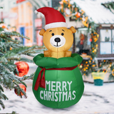 NNEDSZ Inflatable Christmas Decor Bear In Honey Pot 150cm