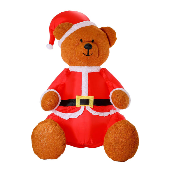 NNEDSZ 270cm DELUXE INFLATABLE PLUSH BEAR WITH LED