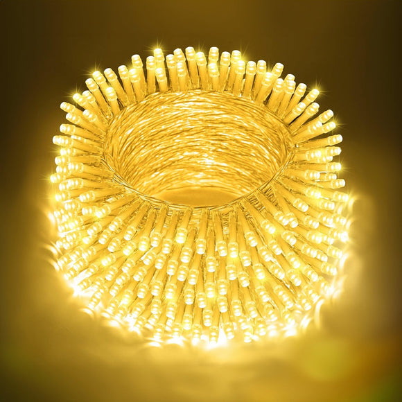 NNEDSZ 200 Solar LED Fairy Lights 8 Function Memory Hold Multicolor Christmas Decoration Warm White